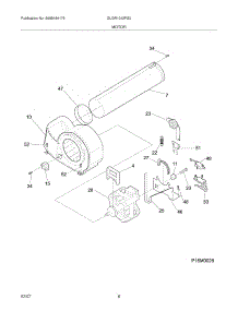 09 - Motor parts for Frigidaire Dryer GLGR1042FS0 from AppliancePartsPros.com