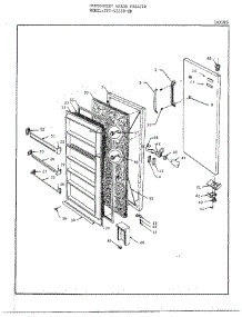 Doors parts for Frigidaire Freezer 43358-OB from AppliancePartsPros.com