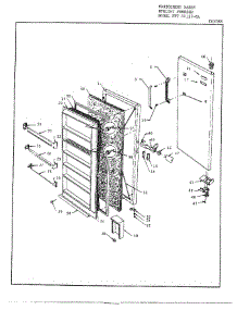 Door parts for Frigidaire Freezer 44157A from AppliancePartsPros.com