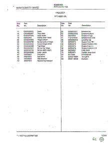 Freezer Page 4 parts for Frigidaire Freezer 43251-0A from AppliancePartsPros.com