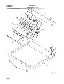 07 - Control Panel parts for Frigidaire Dryer GLGR341AS0 from AppliancePartsPros.com
