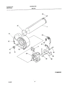 09 - Motor,Blower parts for Frigidaire Dryer GLGR341AS0 from AppliancePartsPros.com
