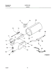 11 - Burner,Valve parts for Frigidaire Dryer GLGR341AS0 from AppliancePartsPros.com