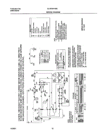 12 - 131703900 Wiring Diagram parts for Frigidaire Dryer GLGR341AS0 from AppliancePartsPros.com