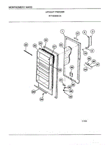 Upright Freezer Page 2 parts for Frigidaire Freezer 40849A from AppliancePartsPros.com