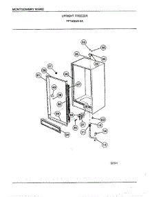 Upright Freezer Page 3 parts for Frigidaire Freezer 40849A from AppliancePartsPros.com