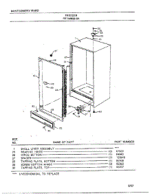 Freezer Page 5 parts for Frigidaire Freezer 44056A-0 from AppliancePartsPros.com