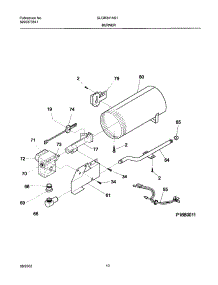 11 - Burner,Valve parts for Frigidaire Dryer GLGR341AS1 from AppliancePartsPros.com