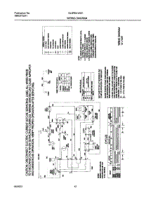 12 - 131703900 Wiring Diagram parts for Frigidaire Dryer GLGR341AS1 from AppliancePartsPros.com