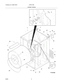 03 - Cabinet / Drum parts for Frigidaire Dryer LGR331DS0 from AppliancePartsPros.com