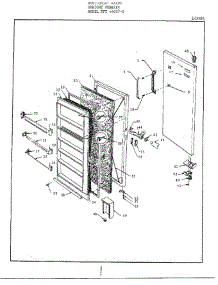 Doors parts for Frigidaire Freezer 44057 from AppliancePartsPros.com