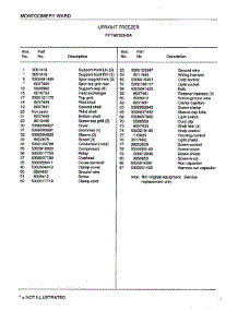 Upright Freezer Page 6 parts for Frigidaire Freezer 46159A from AppliancePartsPros.com
