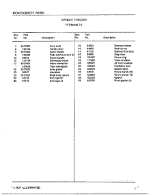 Upright Freezer Page 2 parts for Frigidaire Freezer 40848-7C from AppliancePartsPros.com