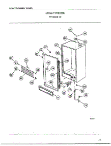 Upright Freezer Page 3 parts for Frigidaire Freezer 40848-7C from AppliancePartsPros.com