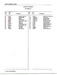 Upright Freezer Page 4 parts for Frigidaire Freezer 40848-7C from AppliancePartsPros.com