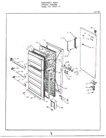 Doors parts for Frigidaire Freezer 46467A from AppliancePartsPros.com