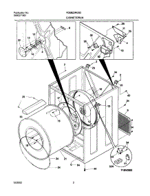 03 - Dry Cab,Heater parts for Frigidaire Dryer FDEB23RGS2 from AppliancePartsPros.com