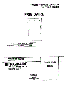 01 - Cover parts for Frigidaire Dryer FDEB55RGS1 from AppliancePartsPros.com
