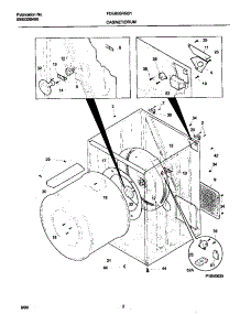 02 - P16v0035 Dry Cab,Heater parts for Frigidaire Dryer FDEB55RGS1 from AppliancePartsPros.com