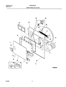 05 - Frnt Pnl,Door parts for Frigidaire Dryer FDEB23RGS2 from AppliancePartsPros.com