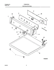 07 - Control Panel parts for Frigidaire Dryer FDEB23RGS2 from AppliancePartsPros.com