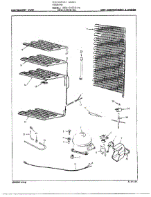 Unit Compartment And System parts for Frigidaire Freezer 44668-OA from AppliancePartsPros.com