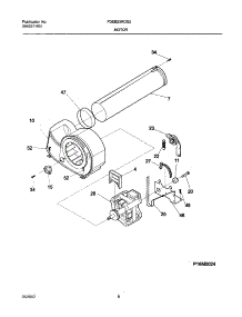 09 - Motor,Blower parts for Frigidaire Dryer FDEB23RGS2 from AppliancePartsPros.com