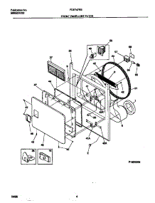 03 - Front Panel / Lint Filter parts for Frigidaire Dryer FDE747RET0 from AppliancePartsPros.com