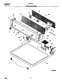 04 - Controls / Top Panel parts for Frigidaire Dryer FDE747RET0 from AppliancePartsPros.com