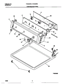 04 - Controls / Top Panel parts for Frigidaire Dryer FDG336RET0 from AppliancePartsPros.com