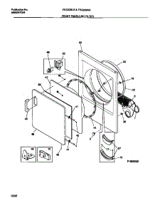 03 - Front Panel / Lint Filter parts for Frigidaire Dryer FDG336LBS1 from AppliancePartsPros.com