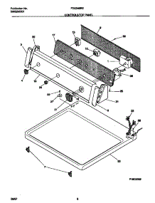 04 - Controls / Top Panel parts for Frigidaire Dryer FDG546RET1 from AppliancePartsPros.com
