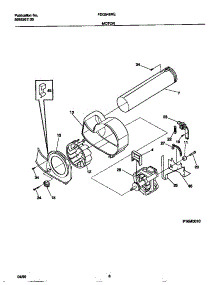 05 - Motor parts for Frigidaire Dryer FDG546RET0 from AppliancePartsPros.com