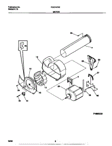05 - Motor parts for Frigidaire Dryer FDG747RET0 from AppliancePartsPros.com