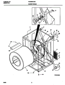 02 - P16v0036 Dry Cab,Heater parts for Frigidaire Dryer FDGB55RGS0 from AppliancePartsPros.com