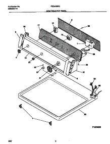 04 - Controls / Top Panel parts for Frigidaire Dryer FDG436RES1 from AppliancePartsPros.com