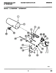 06 - Gas Valve, Burner Assembly, Sensor parts for Frigidaire Dryer FDG847GCT0 from AppliancePartsPros.com