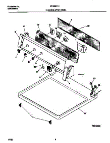 04 - Controls / Top Panel parts for Frigidaire Dryer FDG8971EW2 from AppliancePartsPros.com