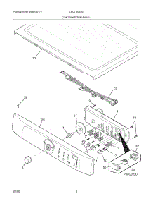 07 - Controls / Top Panel parts for Frigidaire Dryer LEQ2152ES0 from AppliancePartsPros.com
