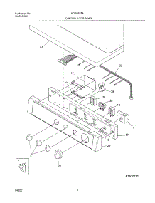07 - Control Panel parts for Frigidaire Dryer NGSG54TAQ0 from AppliancePartsPros.com