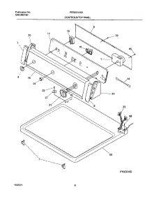 07 - Control Panel parts for Frigidaire Dryer FER231AS0 from AppliancePartsPros.com