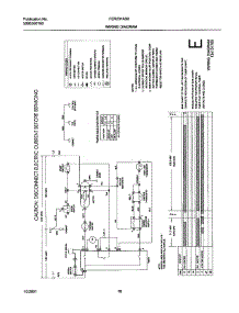 11 - 134101700 Wiring Diagram parts for Frigidaire Dryer FER231AS0 from AppliancePartsPros.com