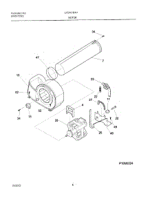 09 - Motor parts for Frigidaire Dryer LFD301EW1 from AppliancePartsPros.com