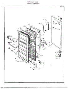 Doors parts for Frigidaire Freezer 40848-7A from AppliancePartsPros.com