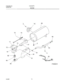 11 - Burner,Valve parts for Frigidaire Dryer NGSG54TAQ0 from AppliancePartsPros.com