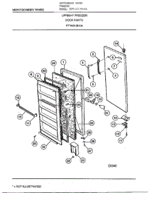 Door parts for Frigidaire Freezer 43158-OA from AppliancePartsPros.com