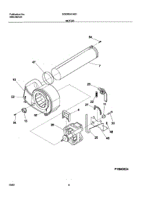 09 - Motor parts for Frigidaire Dryer SGGR341AS1 from AppliancePartsPros.com