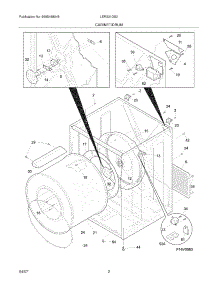 03 - Cabinet / Drum parts for Frigidaire Dryer LER331DS0 from AppliancePartsPros.com