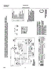 12 - Wiring Diagram parts for Frigidaire Dryer SGGR341AS1 from AppliancePartsPros.com