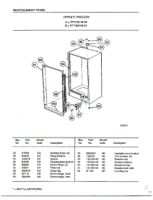 Upright Freezer Page 5 parts for Frigidaire Freezer 43018B from AppliancePartsPros.com